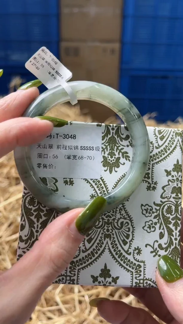 未镶嵌手镯石英质玉T3048