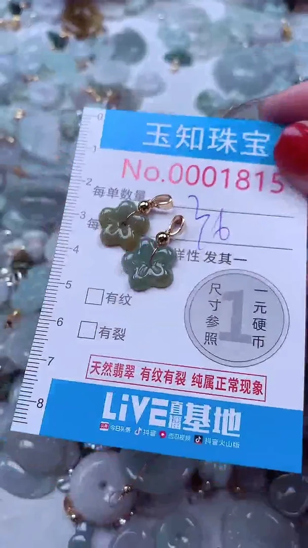 吊坠(不含链)未镶嵌翡翠1815