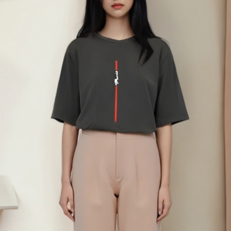 女士夏季凉爽T恤BF风男女同款情侣装印花男友大码宽松休闲短袖