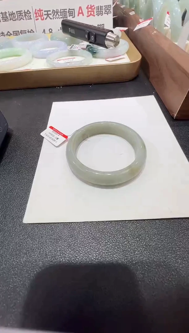 未镶嵌手镯翡翠-纯天然缅甸A货翡翠手镯-53-54mm-74号