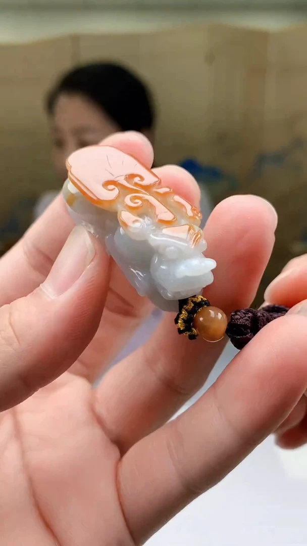 【闪购商品】定制翡翠未镶嵌4902bb-毛货挂件48