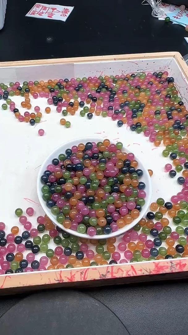 未镶嵌散珠碧玺碧玺N155卡6MM30颗