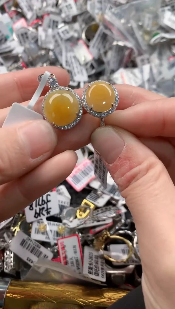 银S925镶嵌戒指翡翠666-----2