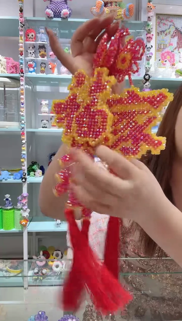 玻璃0395卡4华子球珠双层福材料包1套