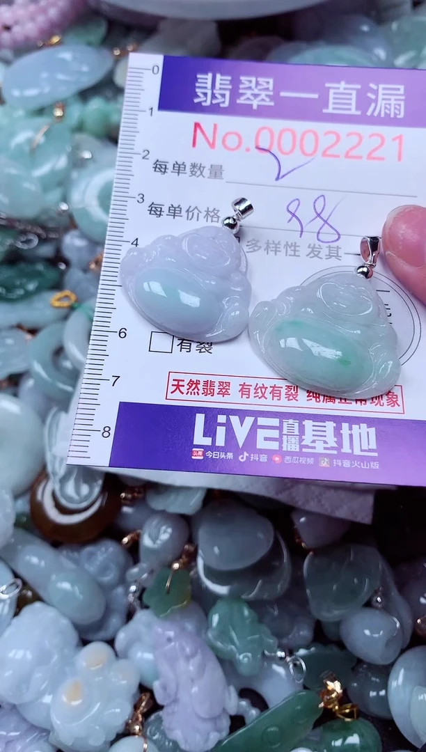 吊坠(不含链)未镶嵌翡翠2221