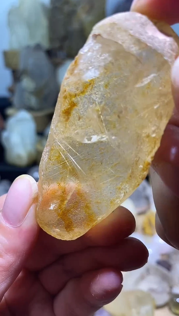 车挂未镶嵌水晶17号满发晶全净体万花筒