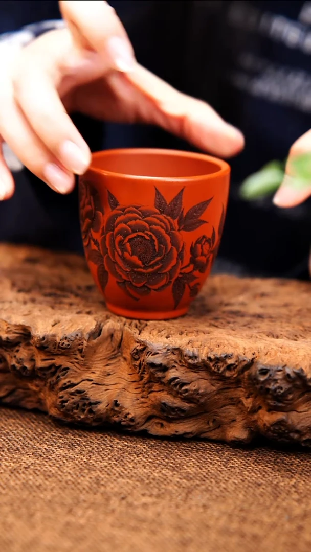 茶杯紫砂原矿紫砂杯