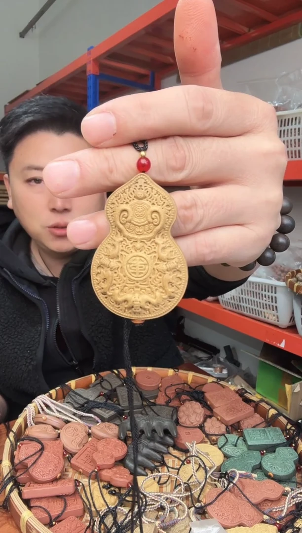 泥塑木樨香如意葫芦