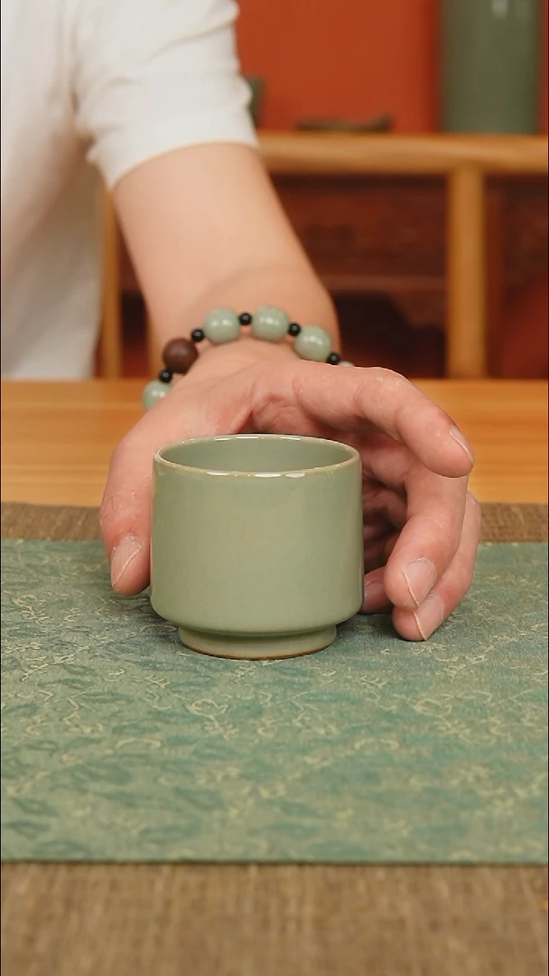 杯越窑秘色瓷直口杯全品特价款