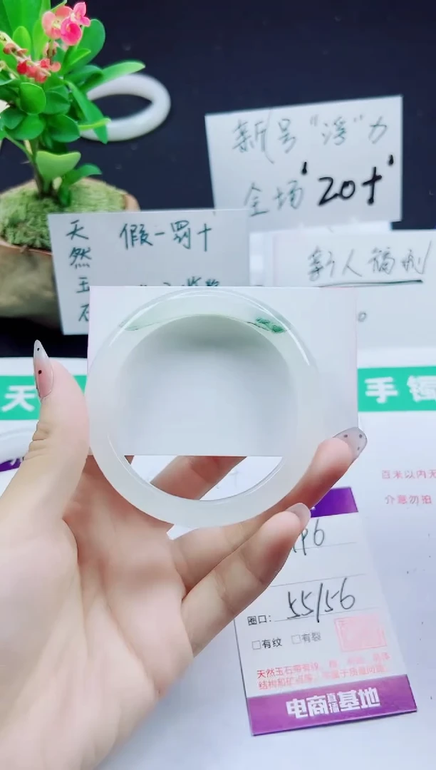 未镶嵌手镯石英质玉196-55/56