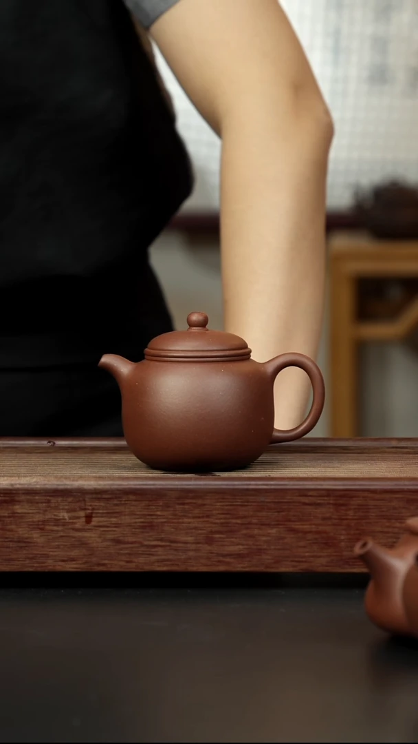 紫砂茶壶四号井底槽清 小二拙泥 匏樽