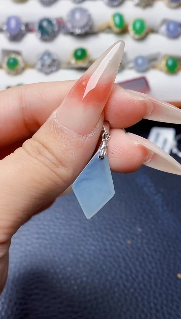 银S925镶嵌戒指翡翠4060