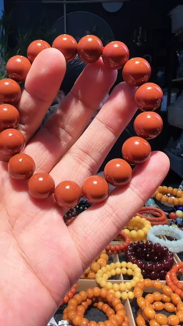【闪购商品】南红玛瑙手串未镶嵌13+精圆