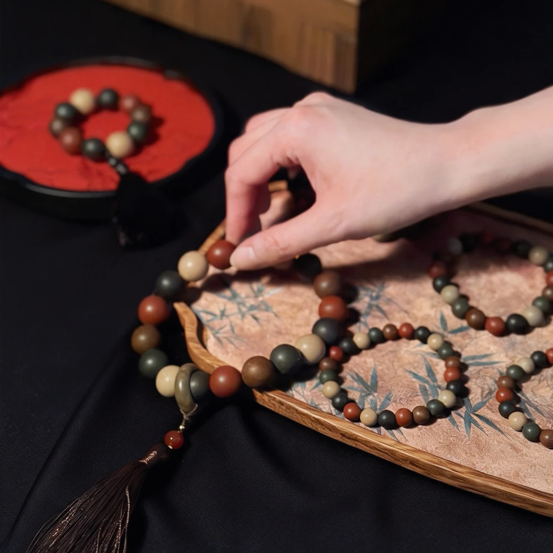 全能选手【五行珠】金木水火土古法合香珠中药手串中药房同款