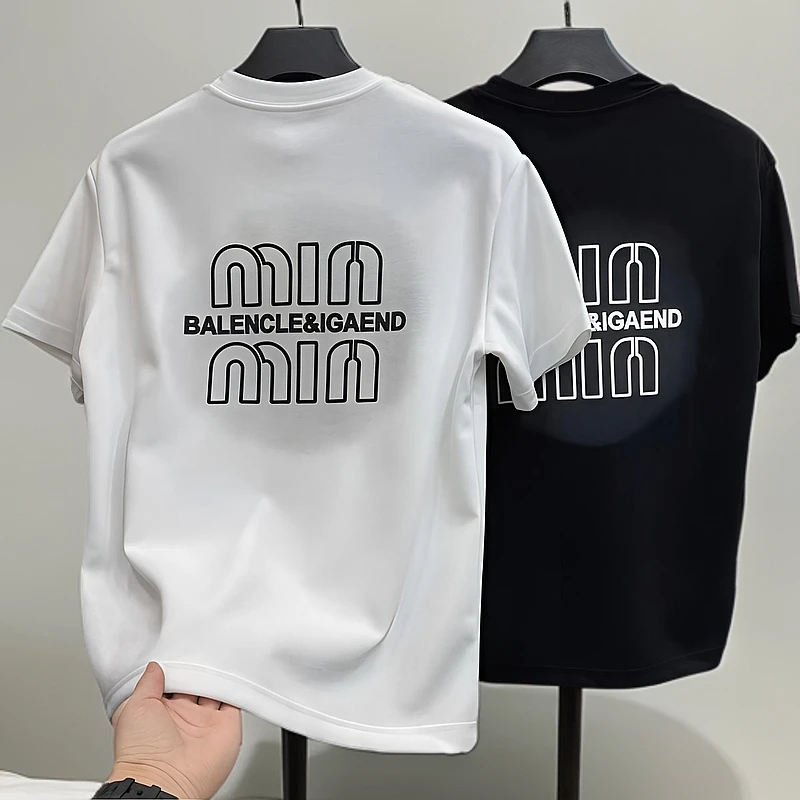 2025潮流短袖男女T恤时尚休闲百搭圆领半袖短袖男款爆款2025新款