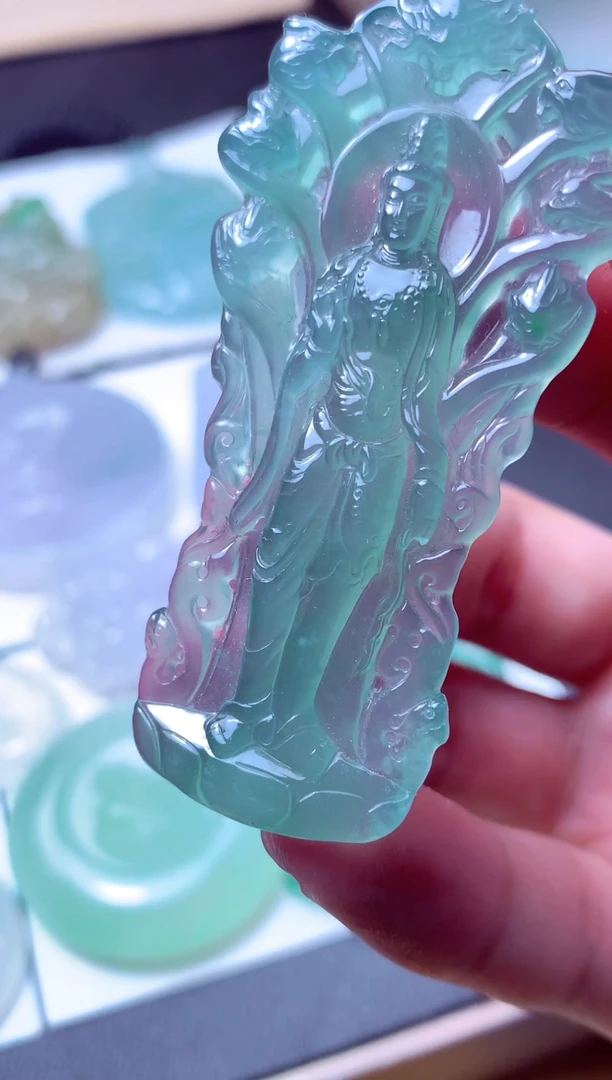 颈饰未镶嵌翡翠天然A货翡翠