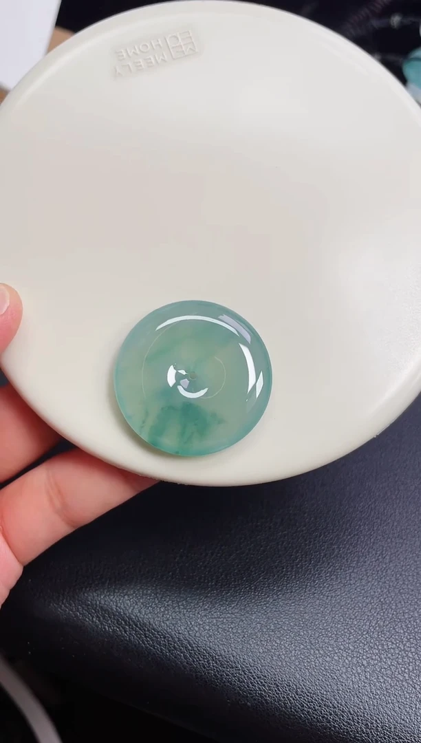 颈饰未镶嵌翡翠【18】平安扣 尺寸 31.8   6.1mm