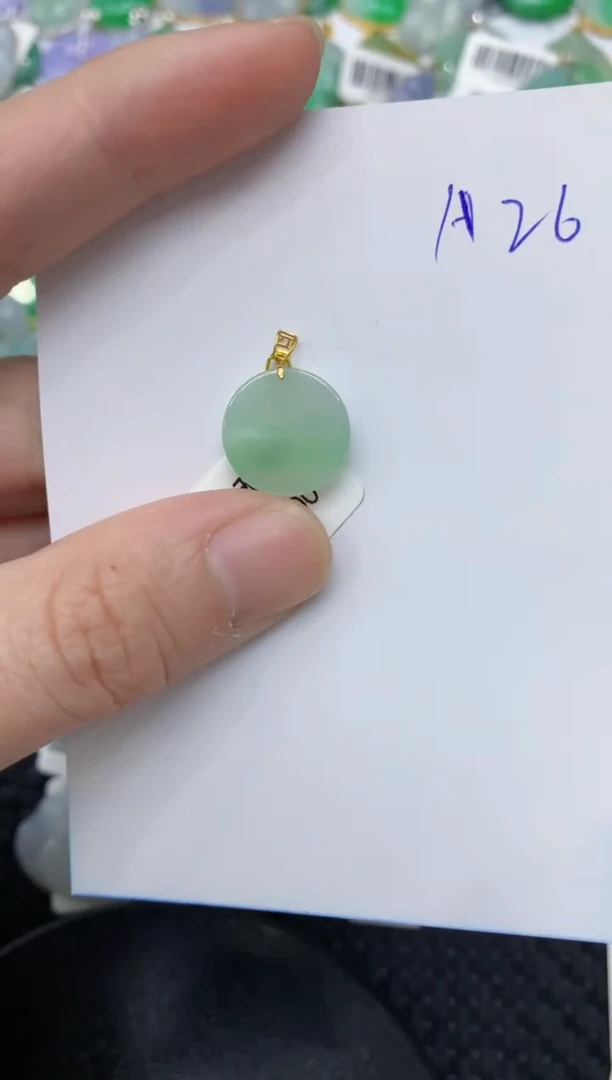 【闪购商品】翡翠颈饰18K金镶嵌11111111111