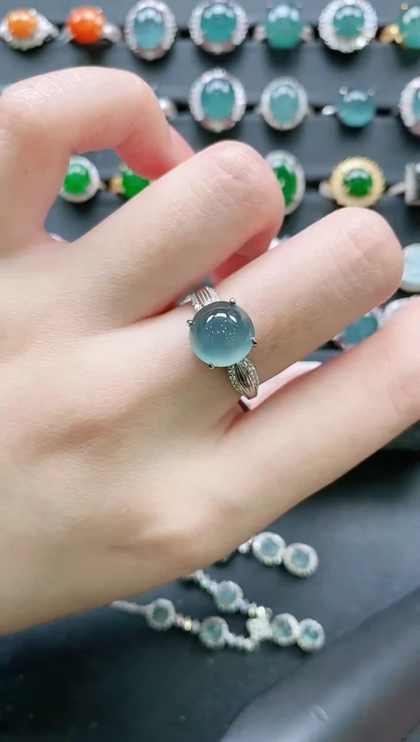 【闪购商品】翡翠戒指银S925镶嵌11111111