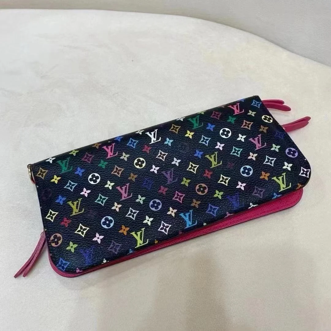 95新 LouisVuitton/路易威登 坤球奢选 lv黑三彩钱包
