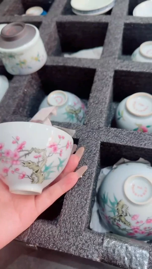 瓷片景德镇瓷器茶器茶杯