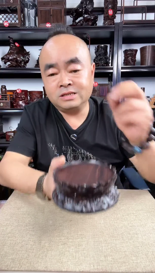 木双层莲花小号老李红木工艺品