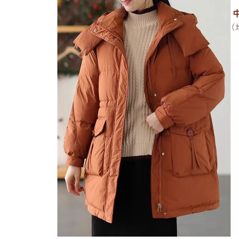 【靓衣园】时尚设计感口袋连帽加厚棉衣（3002）