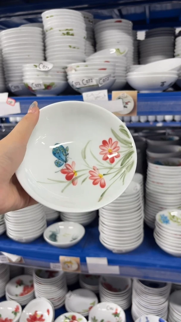 瓷片景德镇高温陶瓷食品级手绘釉中彩-小胖碗