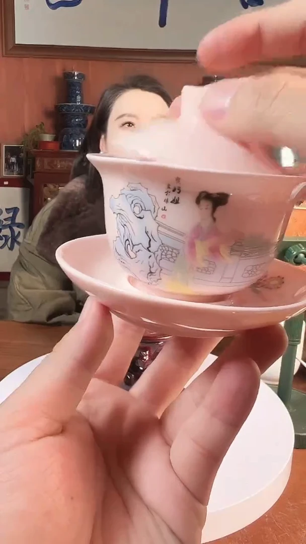 摆件陶景德镇陶瓷青花摆件28