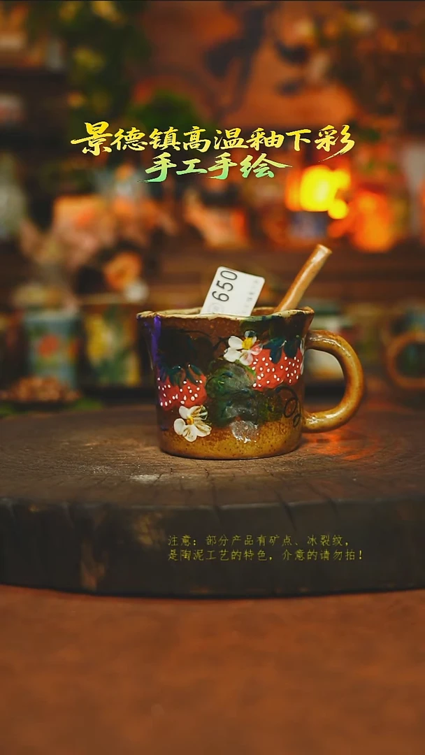 杯子陶瓷素简暖陶集手作650