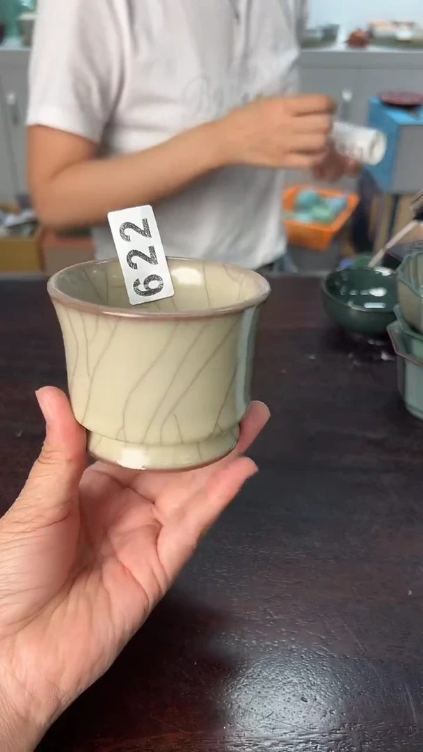 龙泉云间青瓷小米茶器