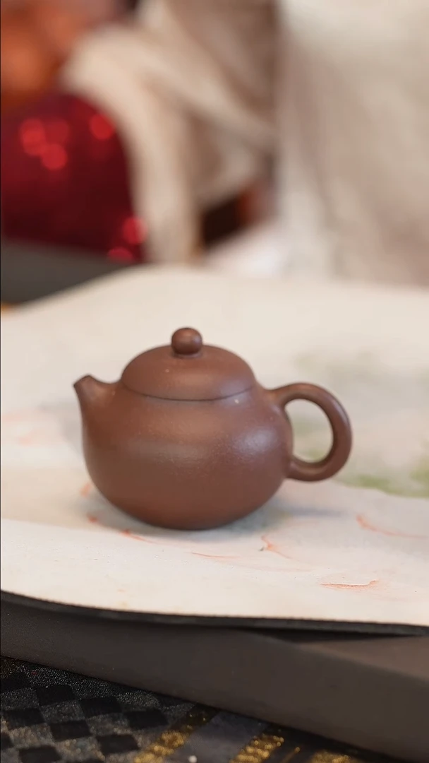茶壶紫砂文旦 紫泥 半手工 140cc