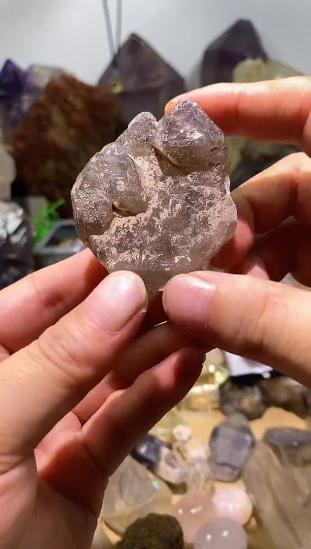 水晶珠宝半成品未镶嵌30号茶骸骨老灵魂+发晶