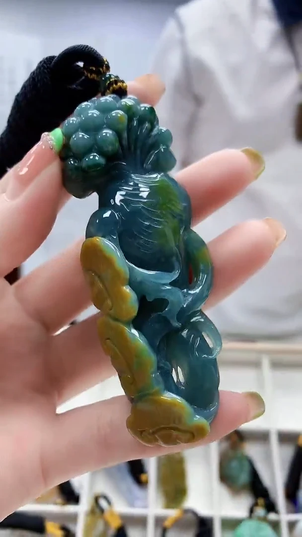 未镶嵌定制翡翠5060ry-毛货挂件31