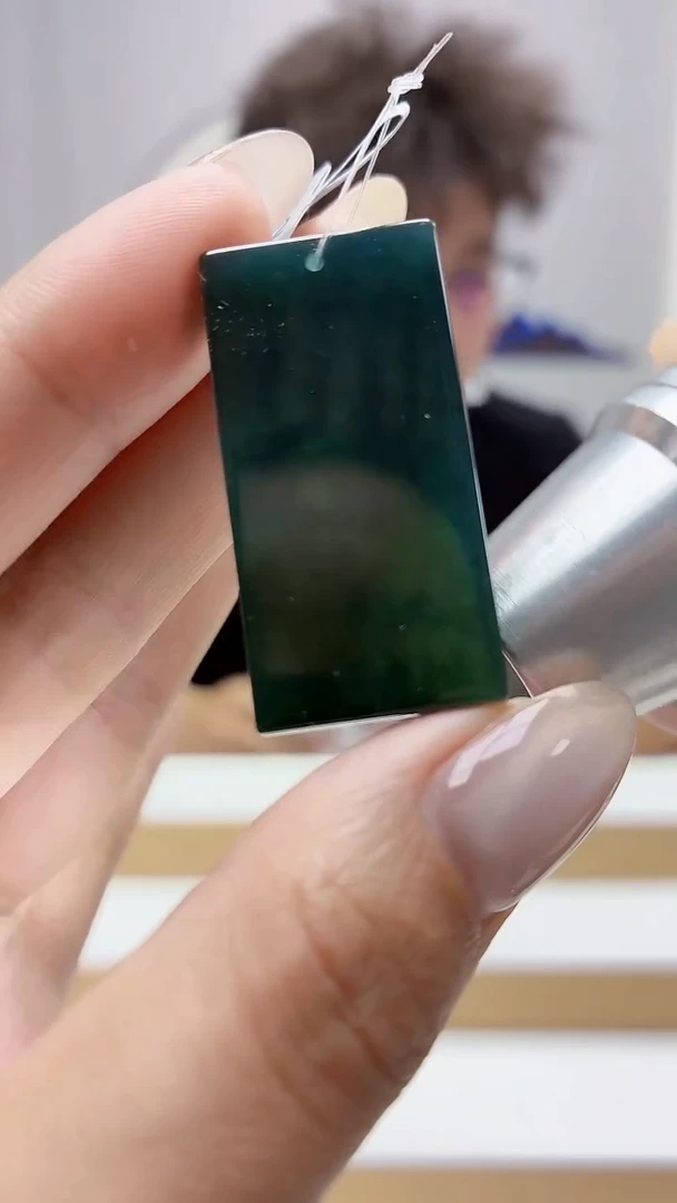 未镶嵌定制翡翠4688MM-毛货挂件107