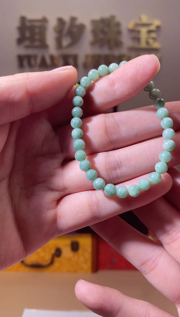 【闪购商品】翡翠颈饰未镶嵌 天然A货翡翠 珠珠手串