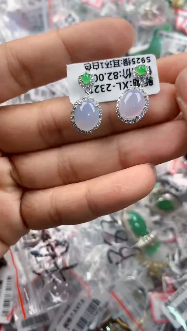 银S925镶嵌戒指翡翠999   8