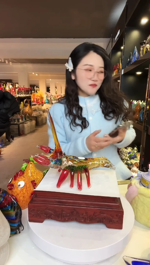 【闪购商品】茶盏琉璃摆件家居摆件