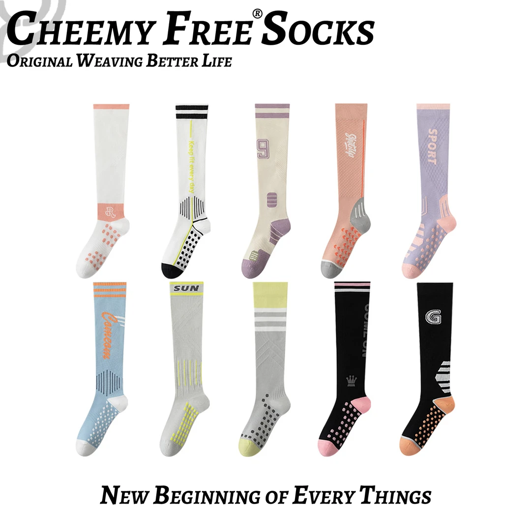 雀米飞袜子女多色中筒袜百搭休闲瑜伽运动小腿女袜压力塑形袜7462