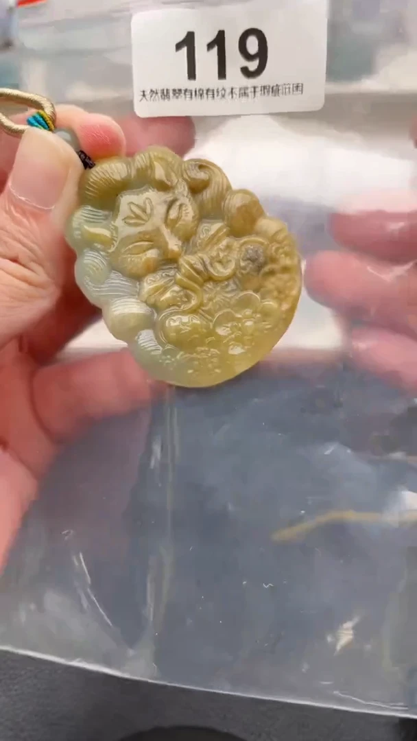 颈饰未镶嵌翡翠天然缅甸翡翠A货119