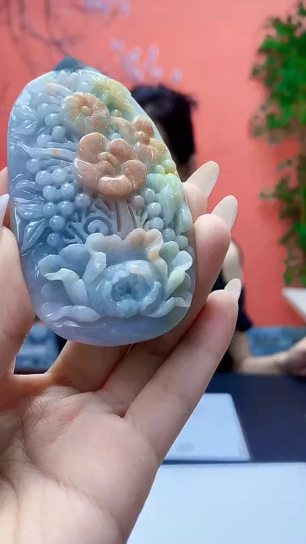 未镶嵌定制翡翠5160ty-毛货挂件137