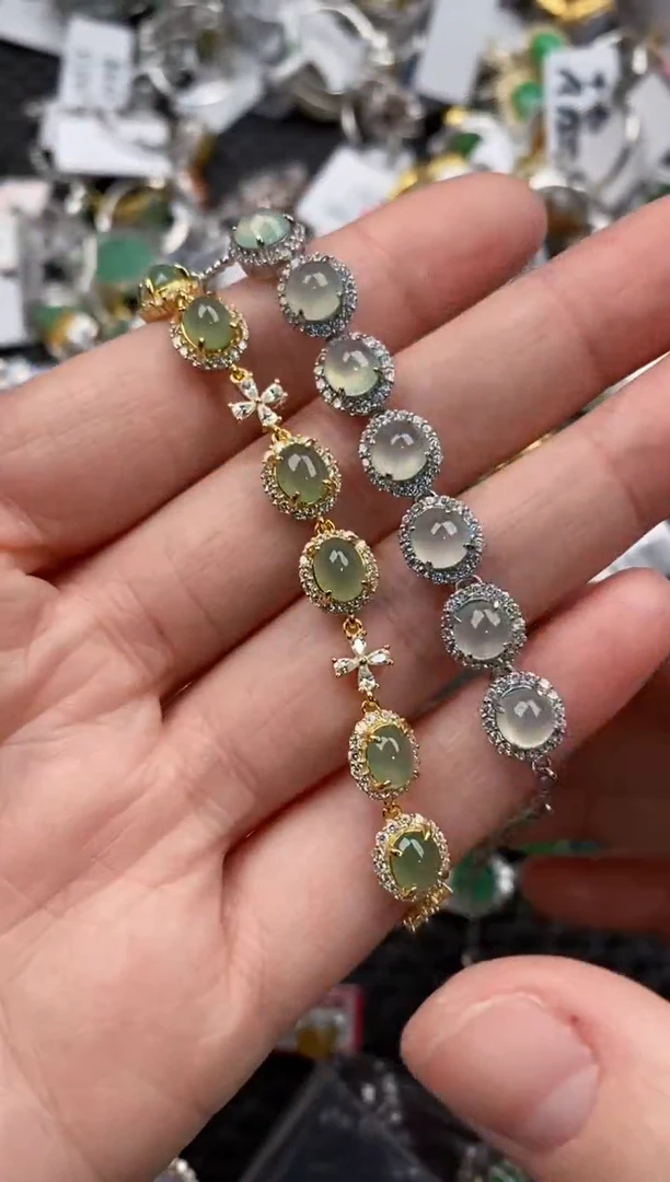 银S925镶嵌戒指翡翠10               2