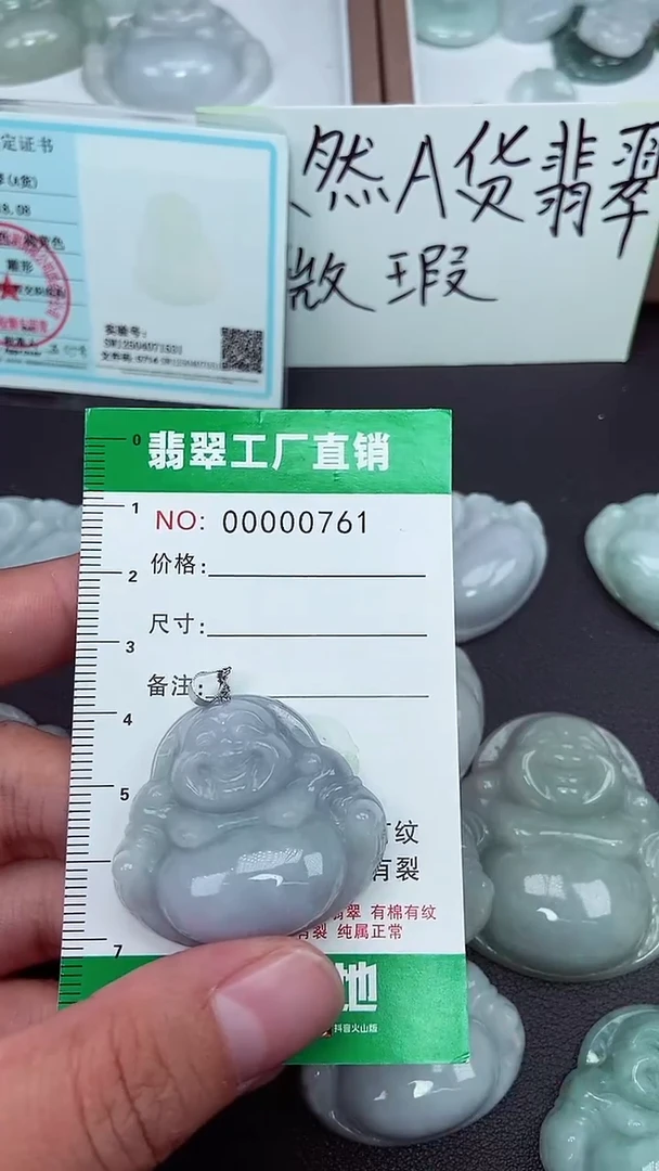 颈饰未镶嵌翡翠缅甸天然翡翠0761