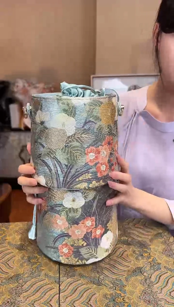 刺绣 非遗唐锦包包