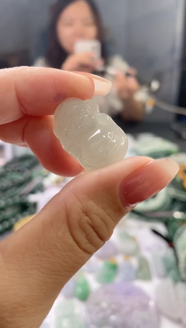 翡翠未镶嵌吊坠(不含链)财神