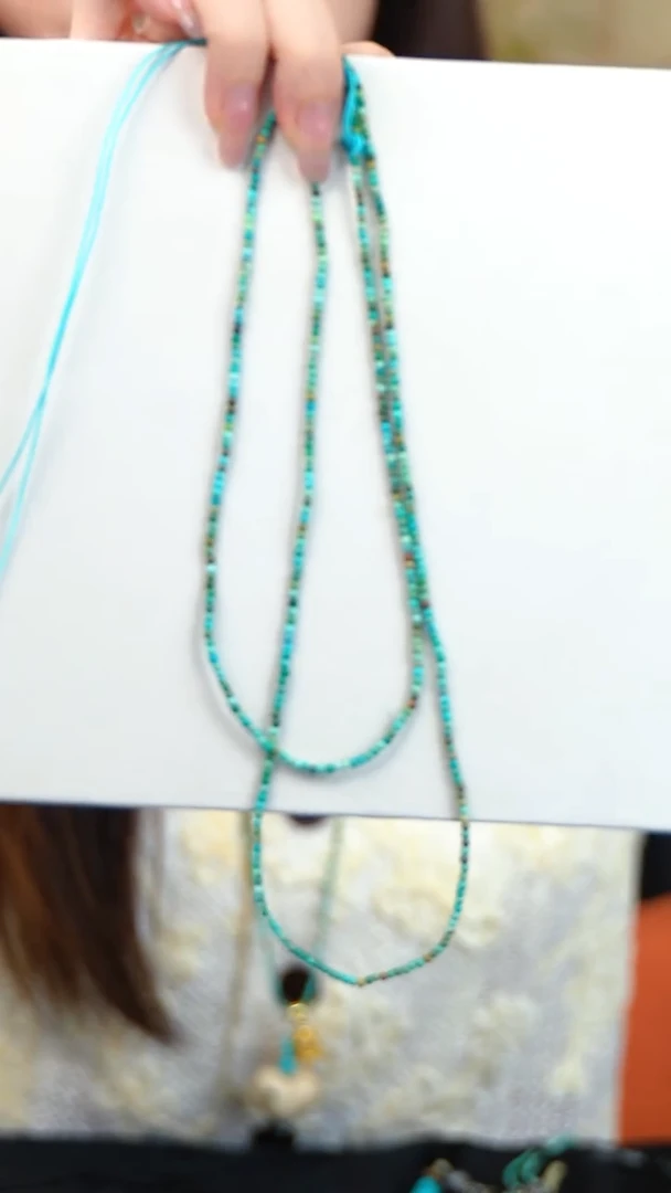 小米珠绿松天然矿石