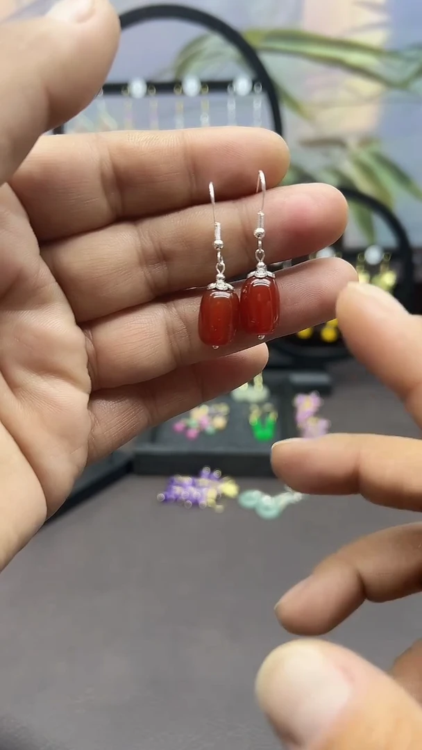 未镶嵌耳饰玛瑙/玉髓202