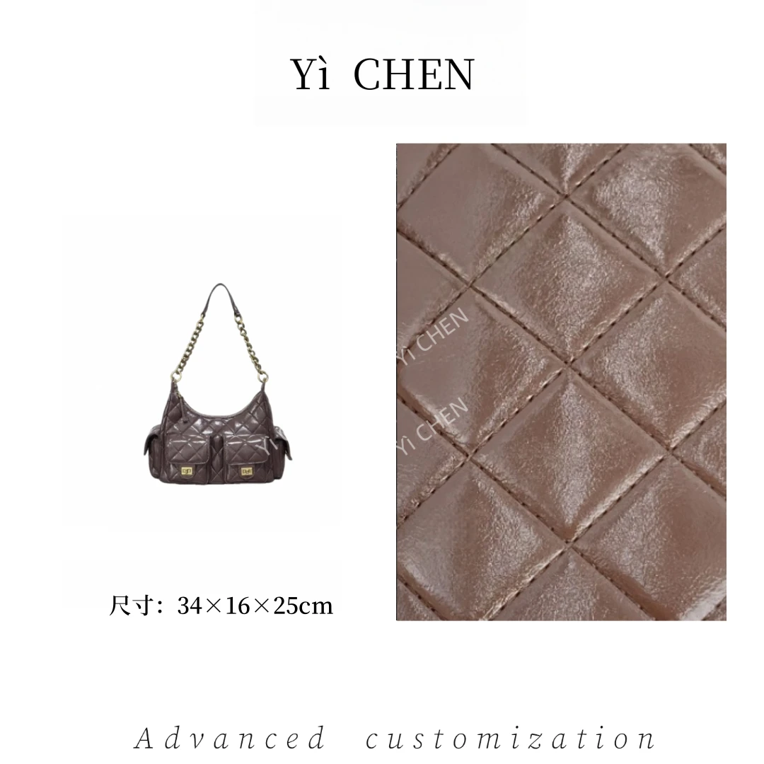 【Yì CHEN】SD-5197-2-小香咖简约时尚女士新款轻奢单肩斜跨包