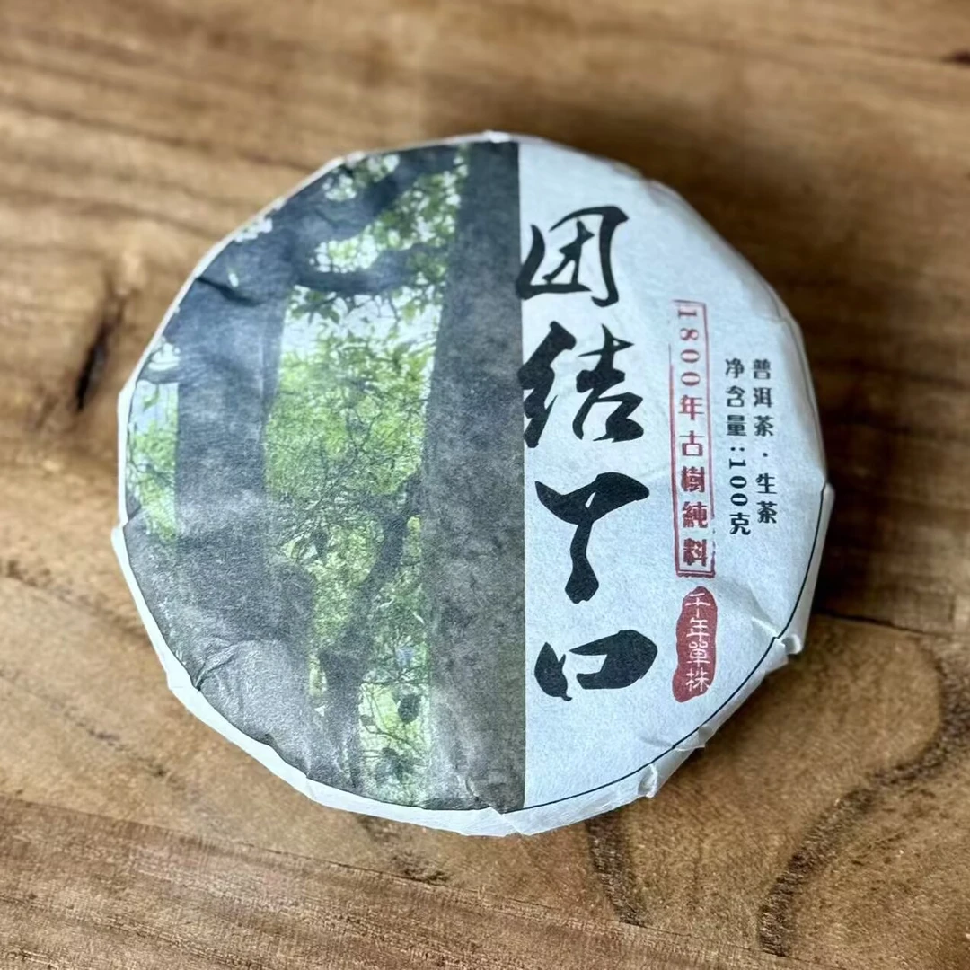 四月 2025年团结丫口一类1800年单株古树头春100克饼茶