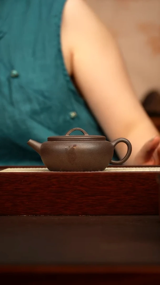 茶壶紫砂R**水诗意 150cc 天青泥